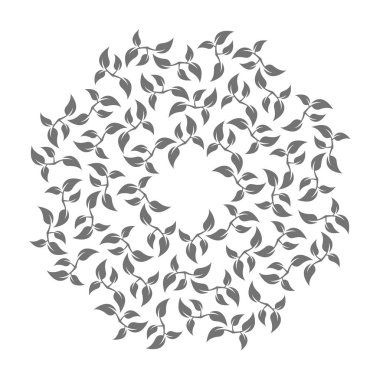 Beyaz arkaplanda çiçek simgesi