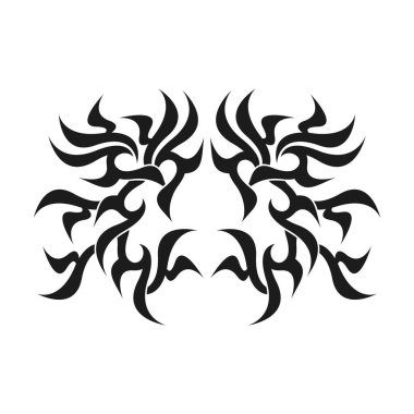 Beyaz arkaplanda siyah işaret