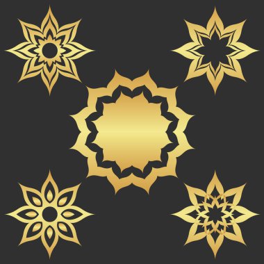 Altın koyu soyut modern arkaplan