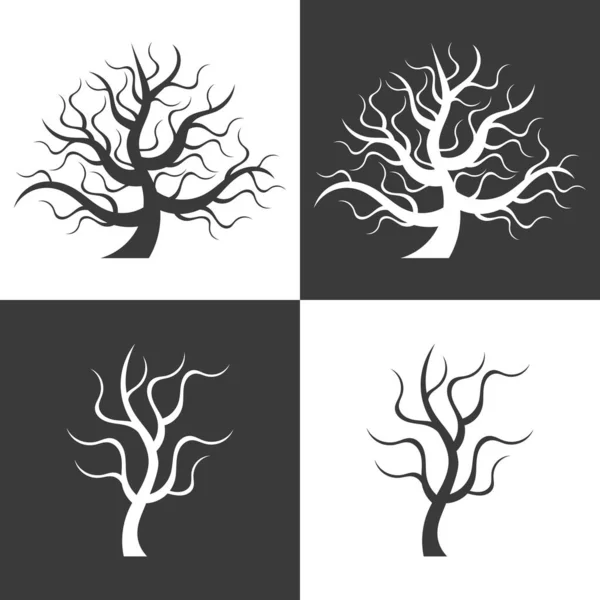 Baum Symbol Abstrakter Moderner Hintergrund — Stockvektor