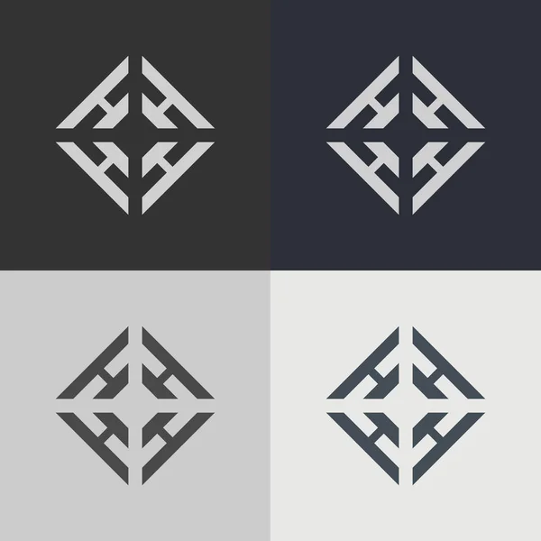 Geometric Icon Set Vector Illustration — 스톡 벡터