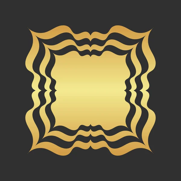 Oro Oscuro Abstracto Moderno Fondo — Vector de stock