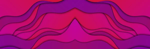 Ondes Rouges Abstrait Fond Moderne — Image vectorielle