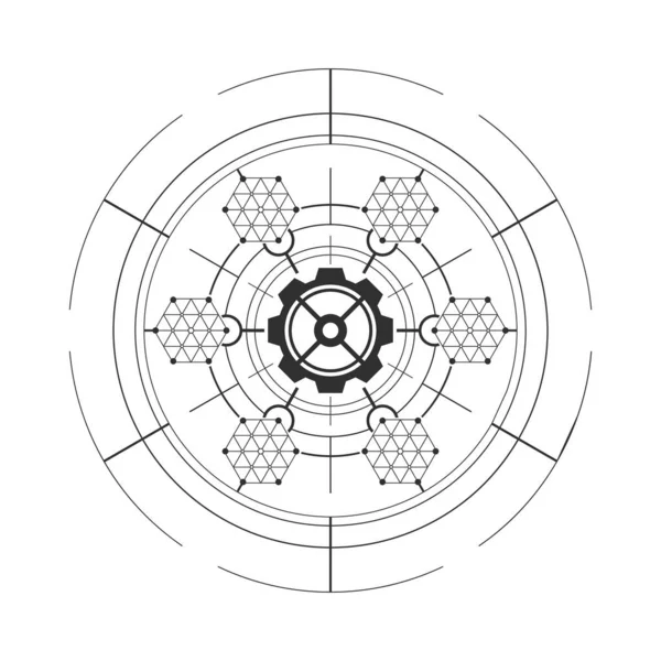 Poligonal Geométrico Abstrato Moderno Fundo —  Vetores de Stock