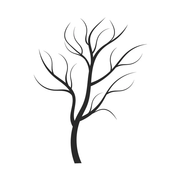 Icône Arbre Sur Fond Blanc — Image vectorielle