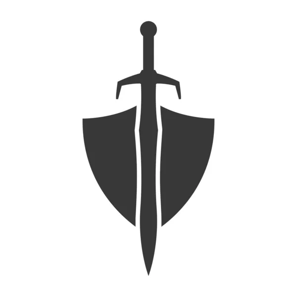 Guard Ikon Vit Bakgrund — Stock vektor