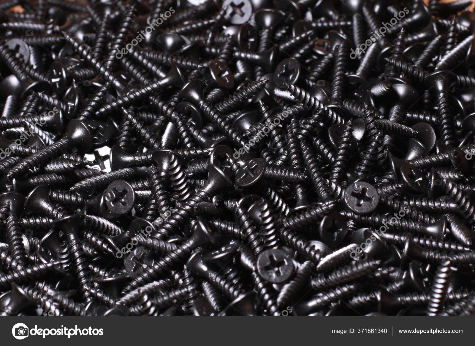 Set Iron Screws Close — Stock Photo © flexelf 371861340