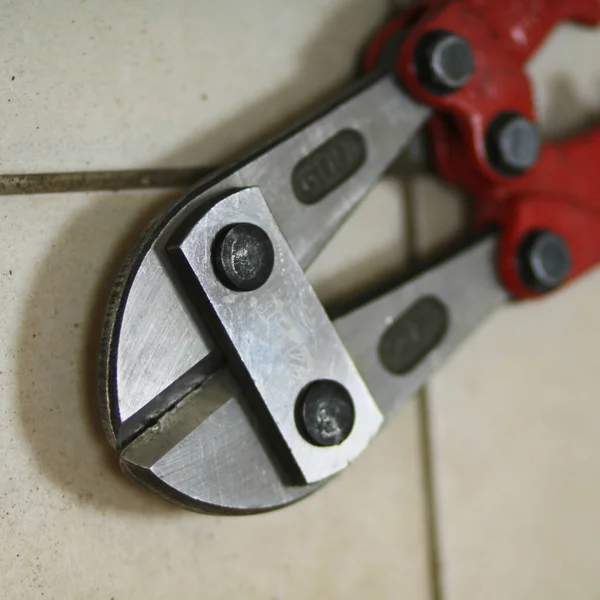 Pliers Wooden Table Close — Stock Photo, Image