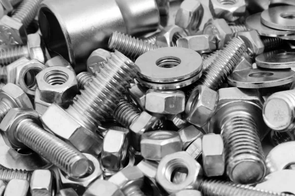 Set Screws Bolts Close — Stock Photo, Image