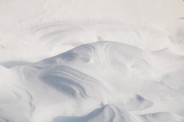 Vitt Snötäckt Landskap — Stockfoto