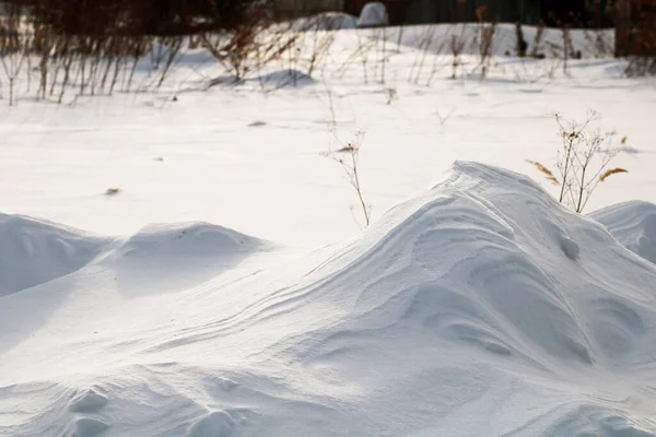 Paysage Enneigé Blanc Couvert — Photo