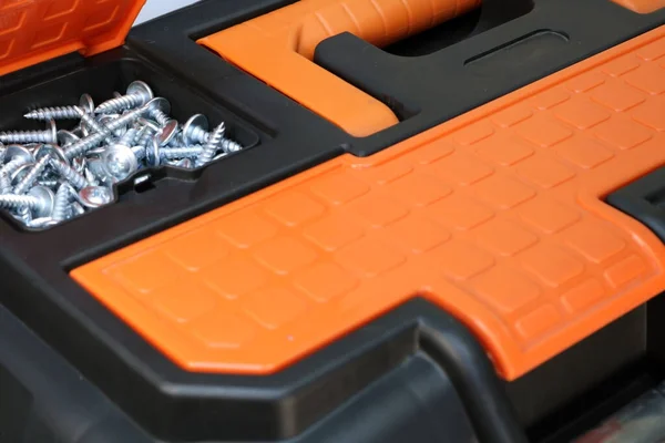 Tool Box White Background Construction Repair — Stock Photo, Image