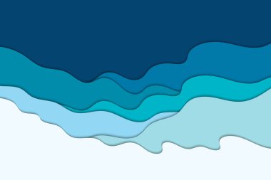 Mavi dalgalar soyut modern arkaplan