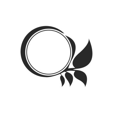 Beyaz arkaplanda çiçek simgesi 