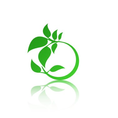 Beyaz arkaplanda çiçek simgesi   