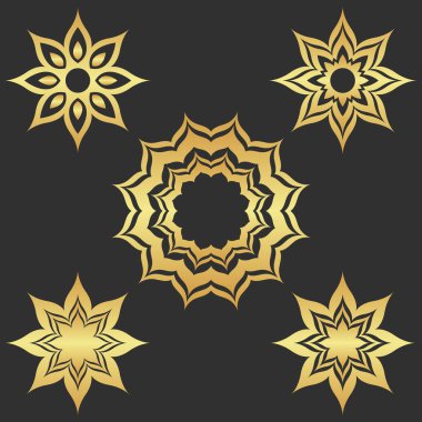 Karanlık altın soyut modern arkaplan