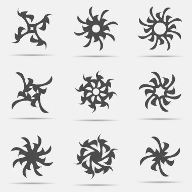 Beyaz arkaplanda simge belirlendi