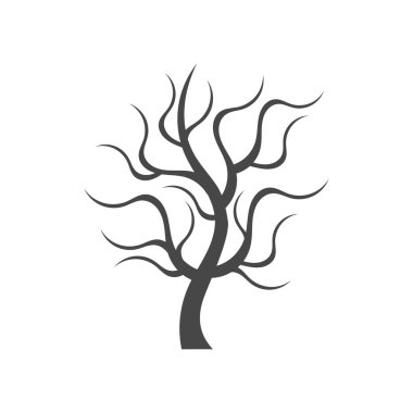 Ağaç simgesi soyut modern arkaplan