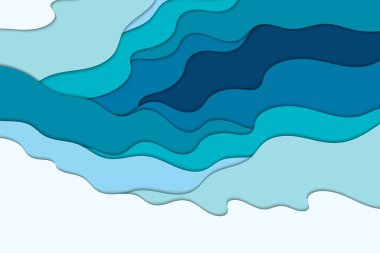 Mavi dalgalar soyut modern arkaplan