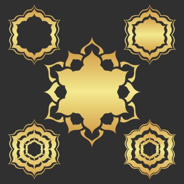 Altın koyu soyut modern arkaplan