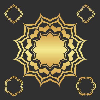 Karanlık altın soyut modern arkaplan