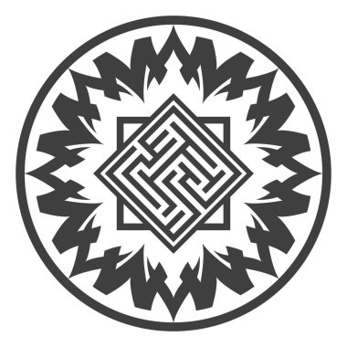 Modern arka planda siyah beyaz labirent 