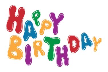 Beyaz arkaplanda mutlu yıllar.