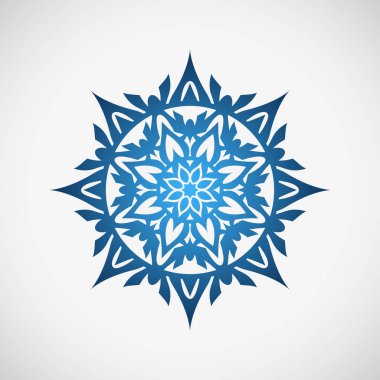 Beyaz arkaplanda çiçek simgesi