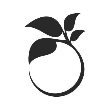 Beyaz arkaplanda çiçek simgesi 