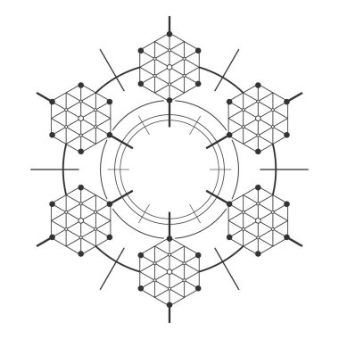 Çokgen geometrik soyut arkaplan