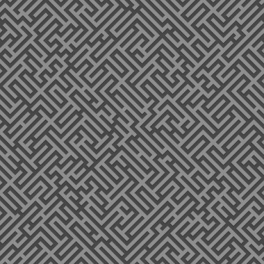 Siyah ve beyaz soyut modern arka plan ve labirent