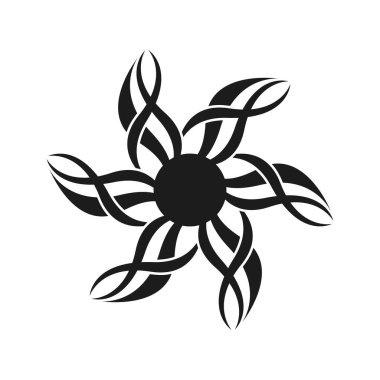 Beyaz arkaplanda siyah işaret