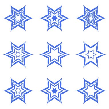 Beyaz arkaplanda yıldız simgesi belirlendi 