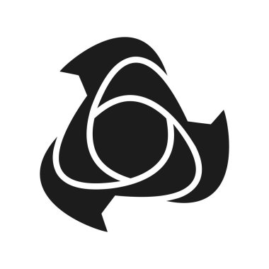 Beyaz arkaplanda siyah işaret