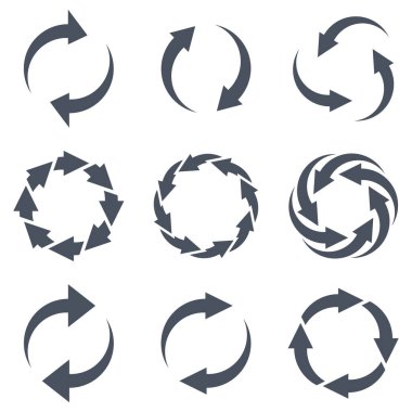 Beyaz arkaplan üzerindeki simgeyi geri dönüştür 