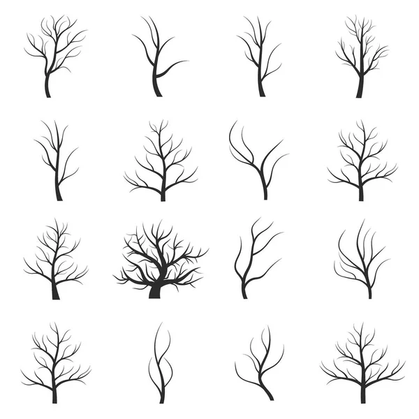 Icône Arbre Sur Fond Blanc — Image vectorielle