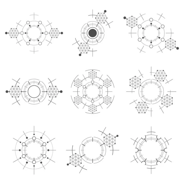 Polygonal Geometrisk Ikon Som Abstrakt Modern Bakgrund — Stock vektor