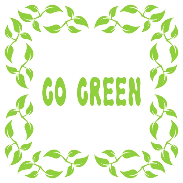Зеленый Цветочный Абстрактный Современный Фон — стоковый вектор