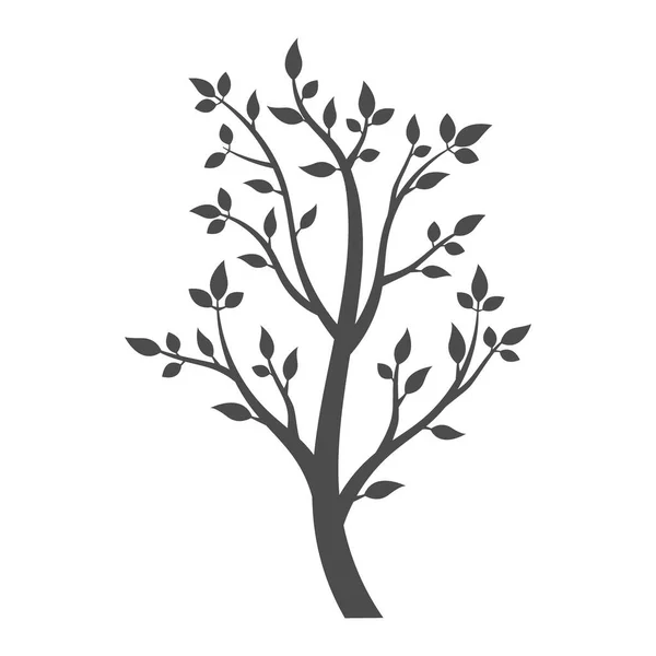 Baum Symbol Auf Weißem Hintergrund — Stockvektor