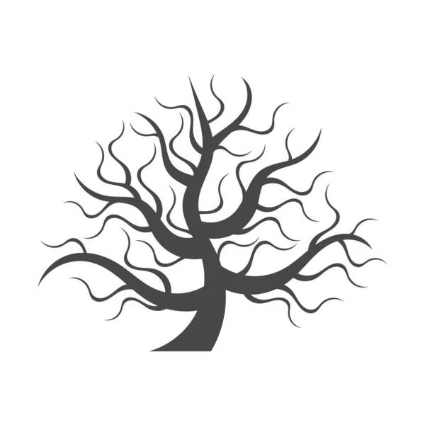 Träd Ikon Abstrakt Modern Bakgrund — Stock vektor