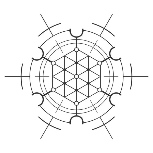 Polygonale Geometrische Abstrakte Moderne Hintergrund — Stockvektor