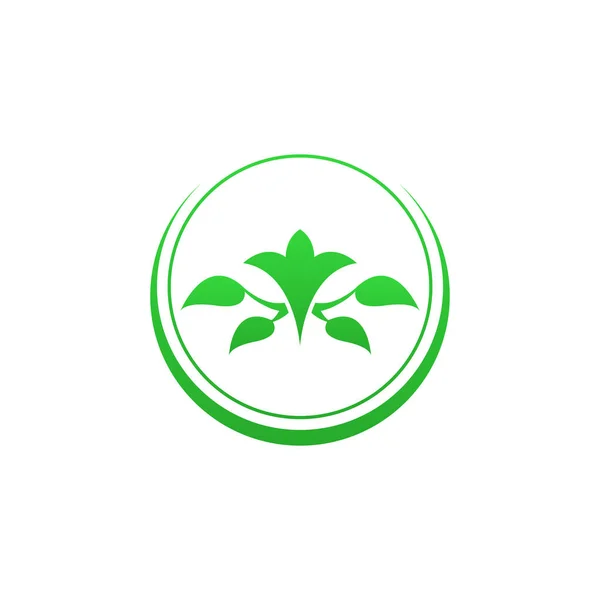 Green Tree Icon Illustration — Stock Vector