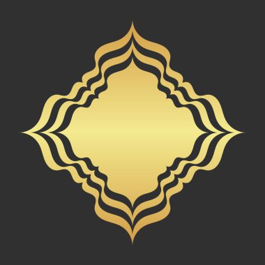 Altın koyu soyut modern arkaplan