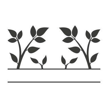 Beyaz arkaplanda ağaç simgesi