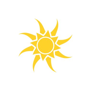 Güneş simgesi soyut modern arkaplan