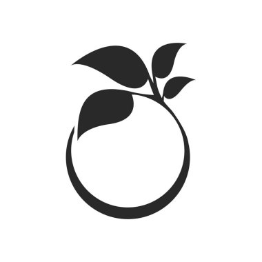 Beyaz arkaplanda çiçek simgesi 