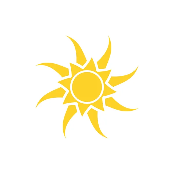 Sun Ikona Abstraktní Moderní Pozadí — Stockový vektor