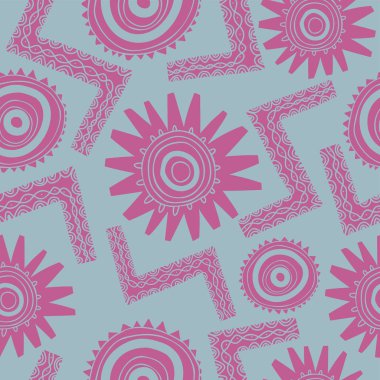 Soyut şekilli kusursuz desen