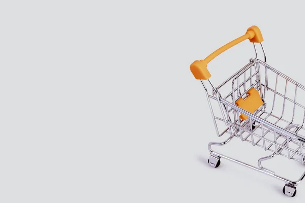 Banner with shopping cart. — Stock Photo, Image