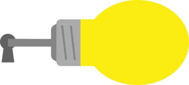 Ampul ile anahtar ve anahtar deliği